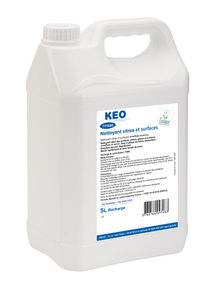 KEO NETTOYANT VITRES ET SURFACES ECOLABEL