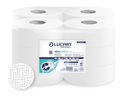 PAPIER TOILETTE MINI JUMBO AQUASTREAM