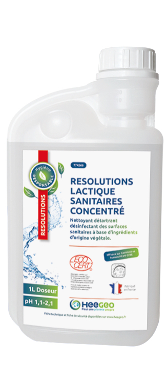 RESOLUTIONS LACTIQUE SANITAIRES CONCENTRE