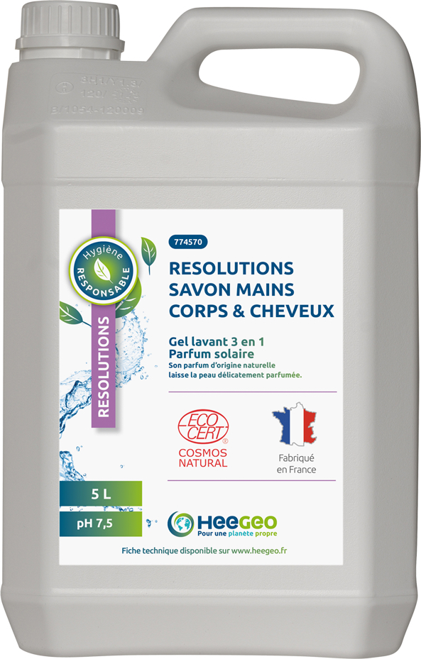 RESOLUTIONS SAVON MAINS CORPS ET CHEVEUX